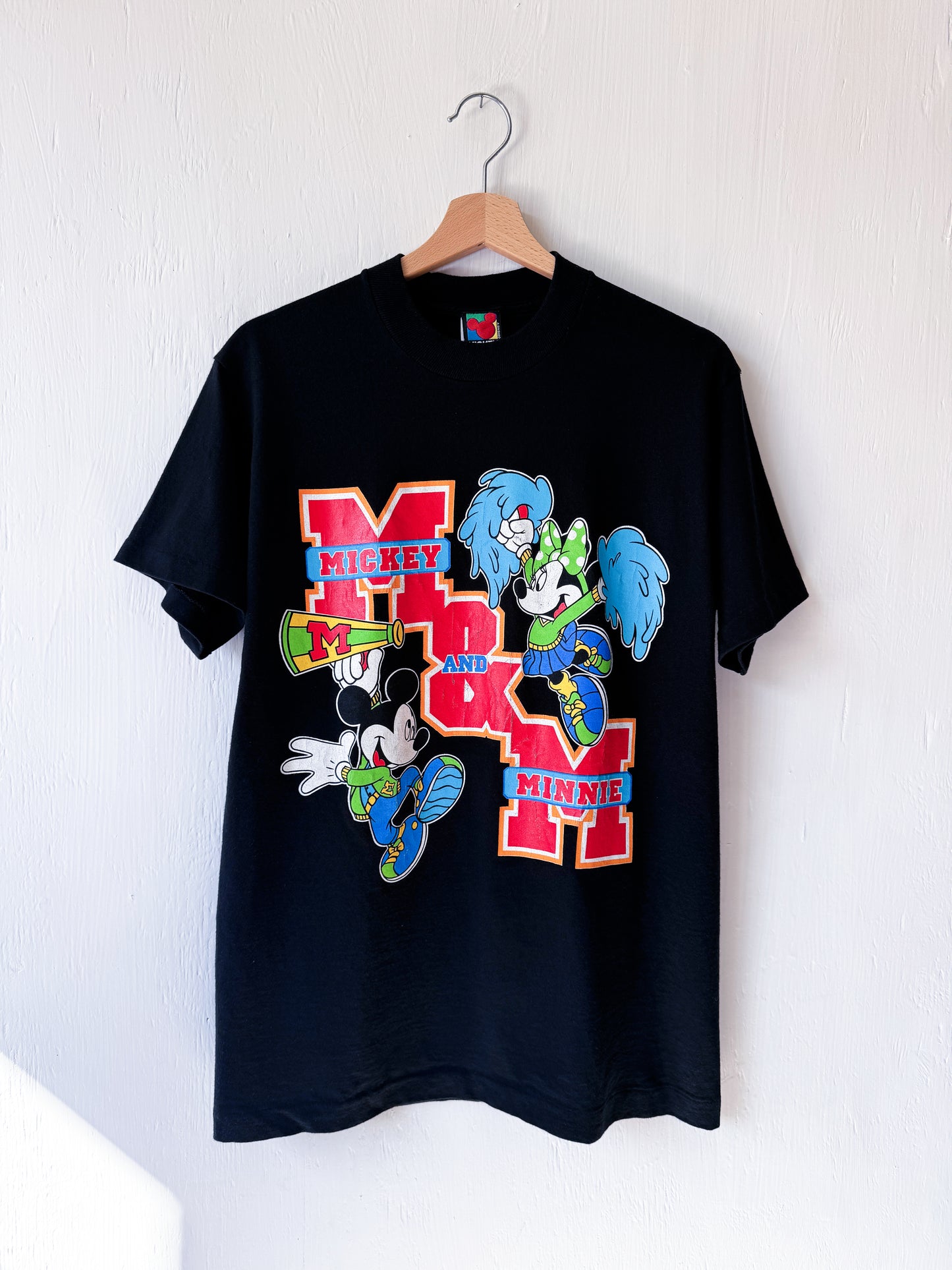VINTAGE 90’s Cheer Mickey Minnie Tee - M