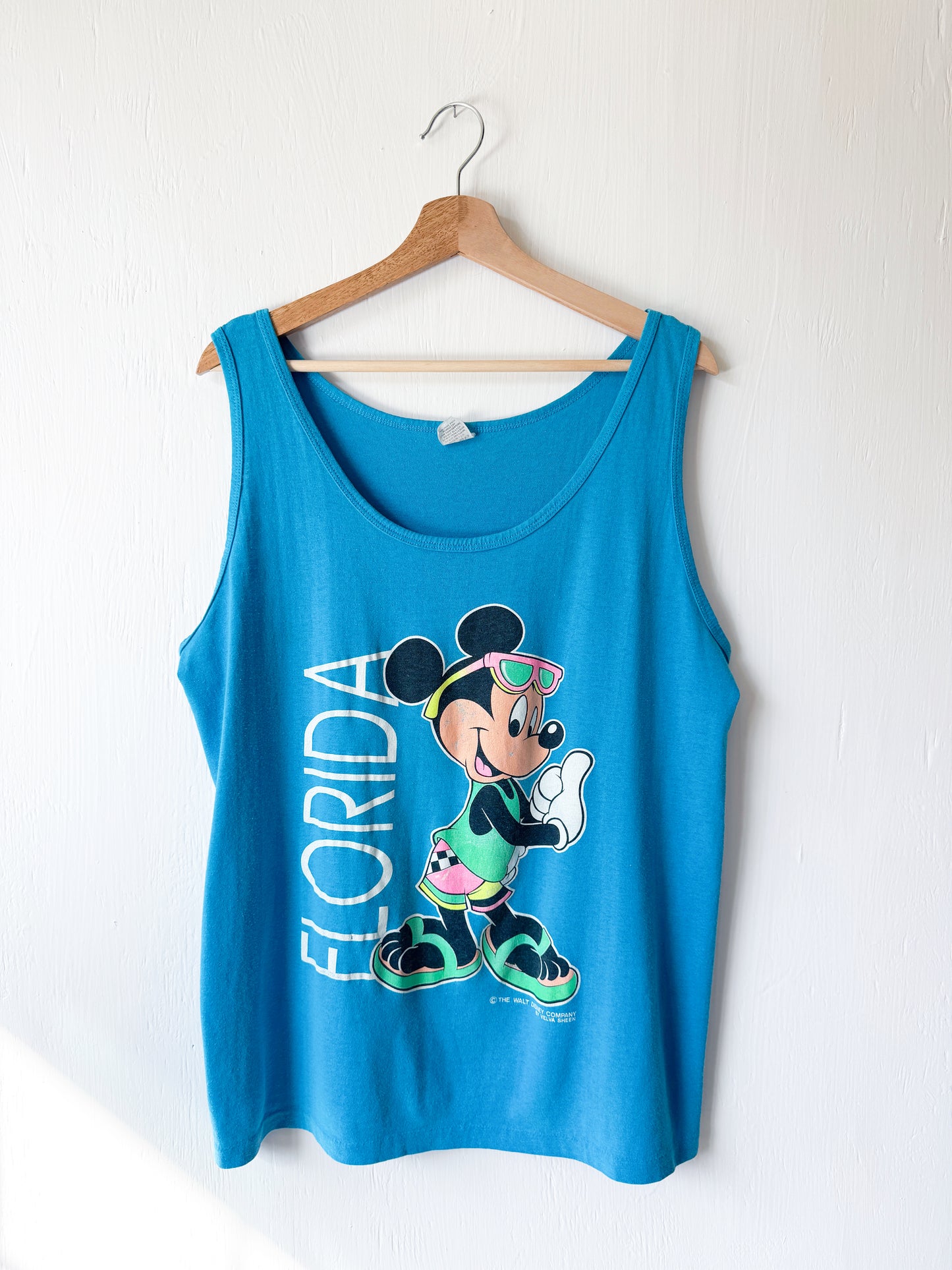 VINTAGE 80’s Single Stitch Mickey Florida Tank - XL