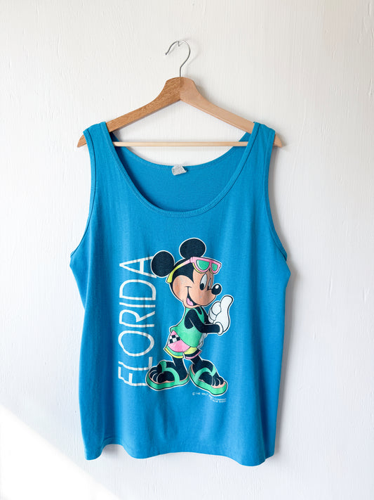 VINTAGE 80’s Single Stitch Mickey Florida Tank - XL