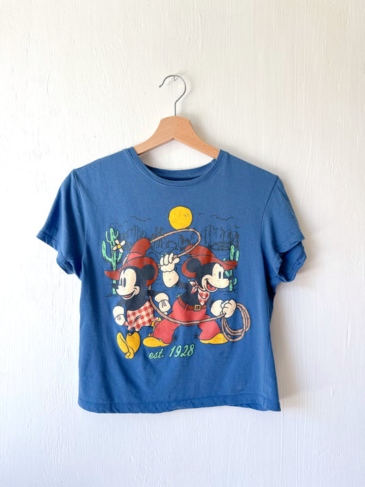 Cowboy Mickey Minnie Tee - L