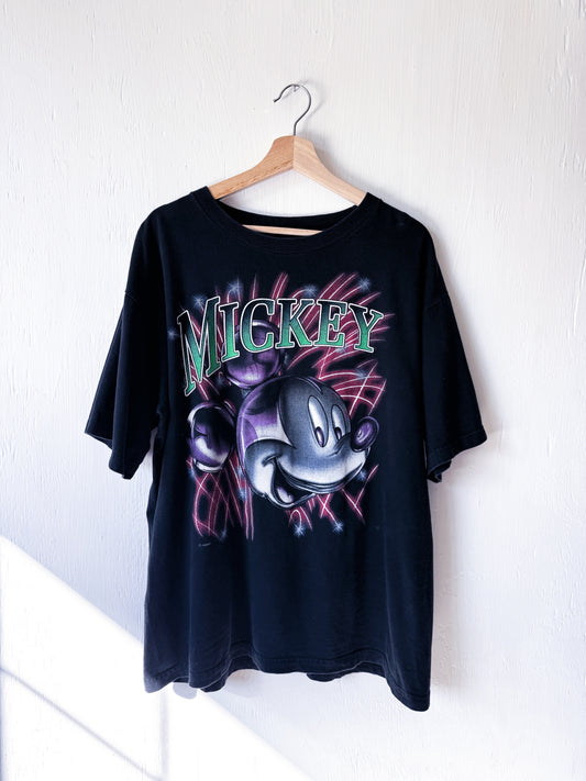 VINTAGE 90’s Firework Big Mickey Tee - XL