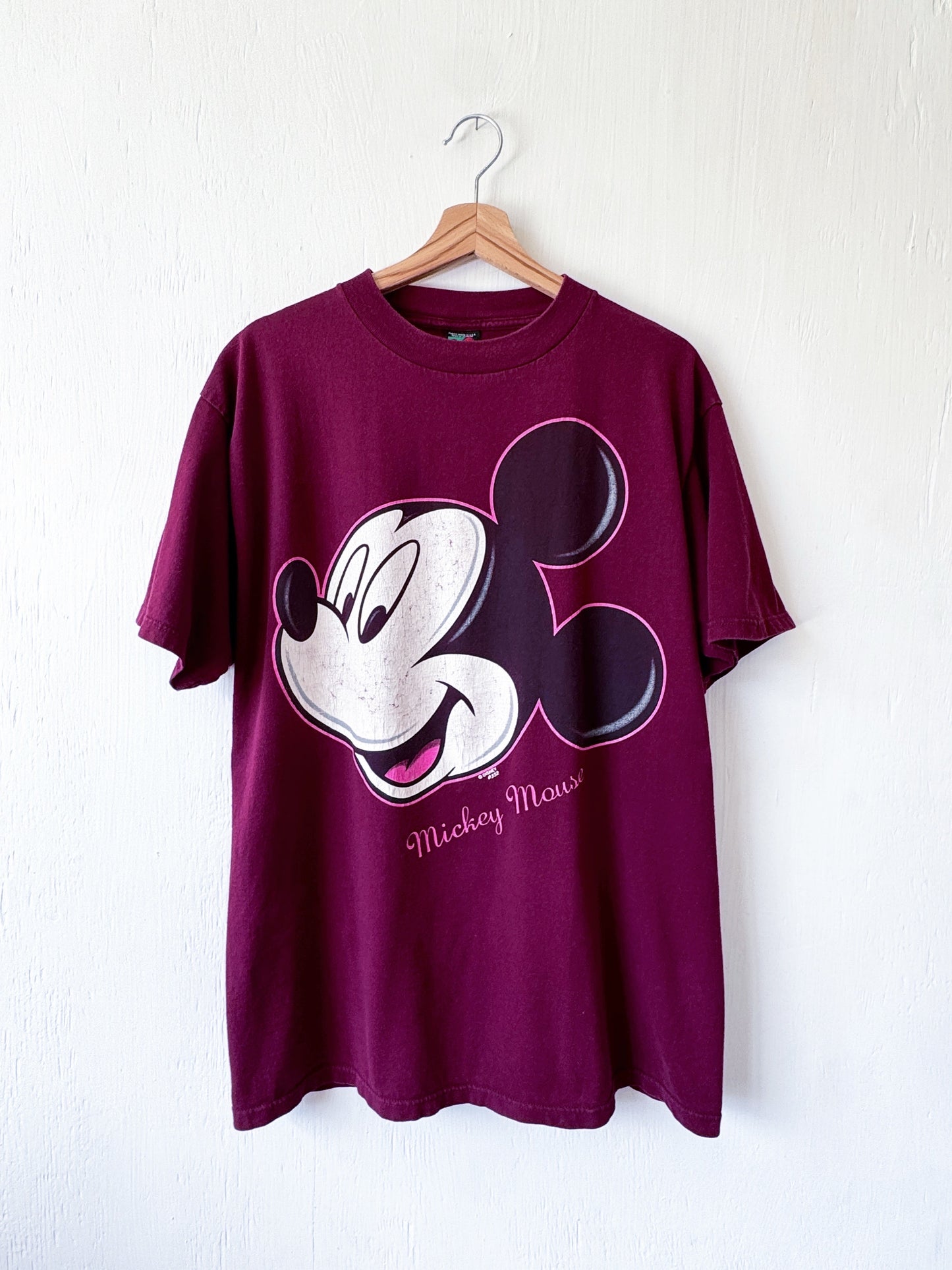 VINTAGE 90’s Big Face Mickey Tee - XL