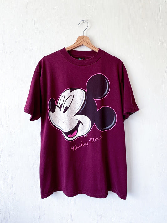 VINTAGE 90’s Big Face Mickey Tee - XL
