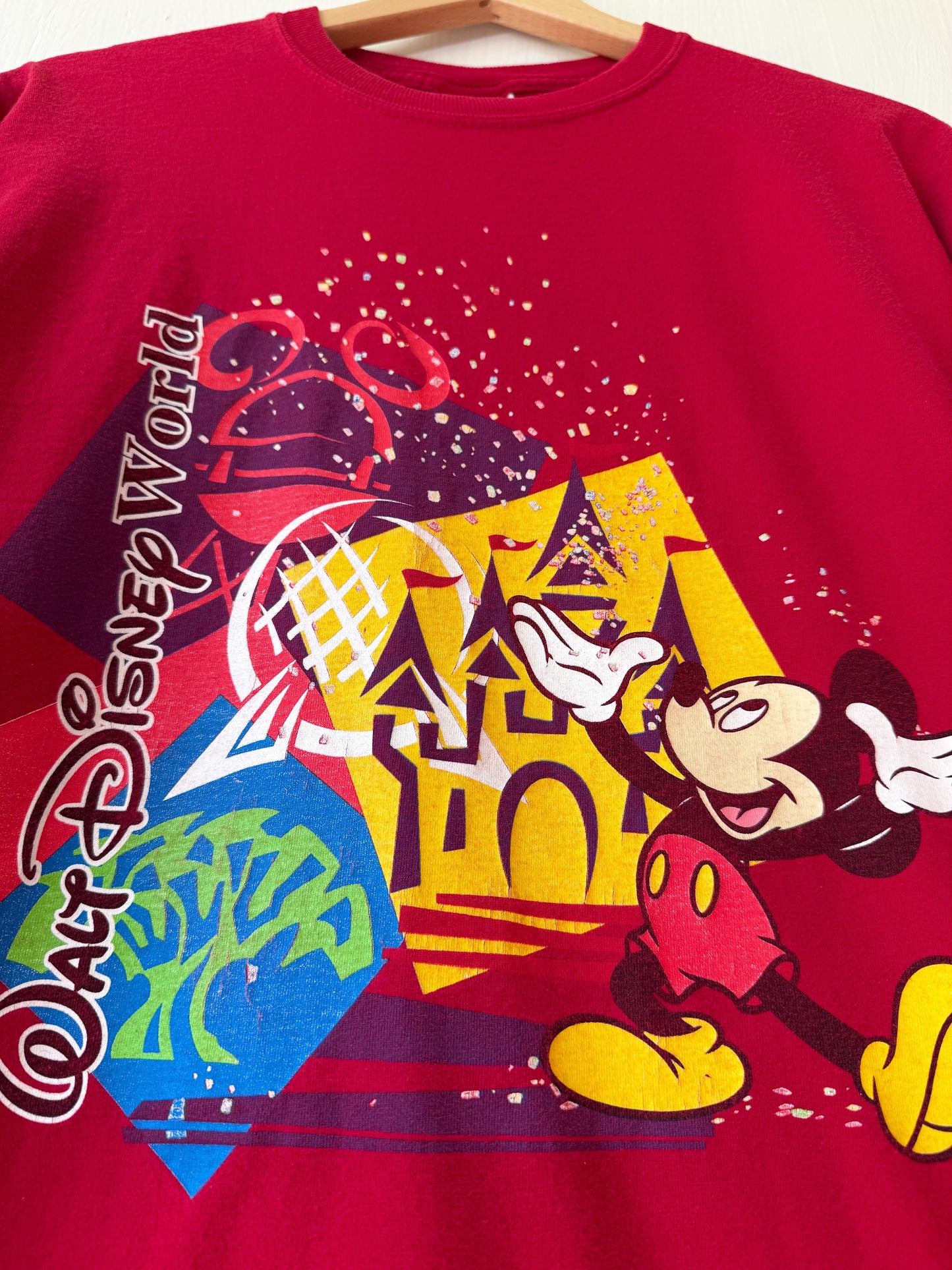 VINTAGE 90’s WDW Mickey Park Icons Tee - M