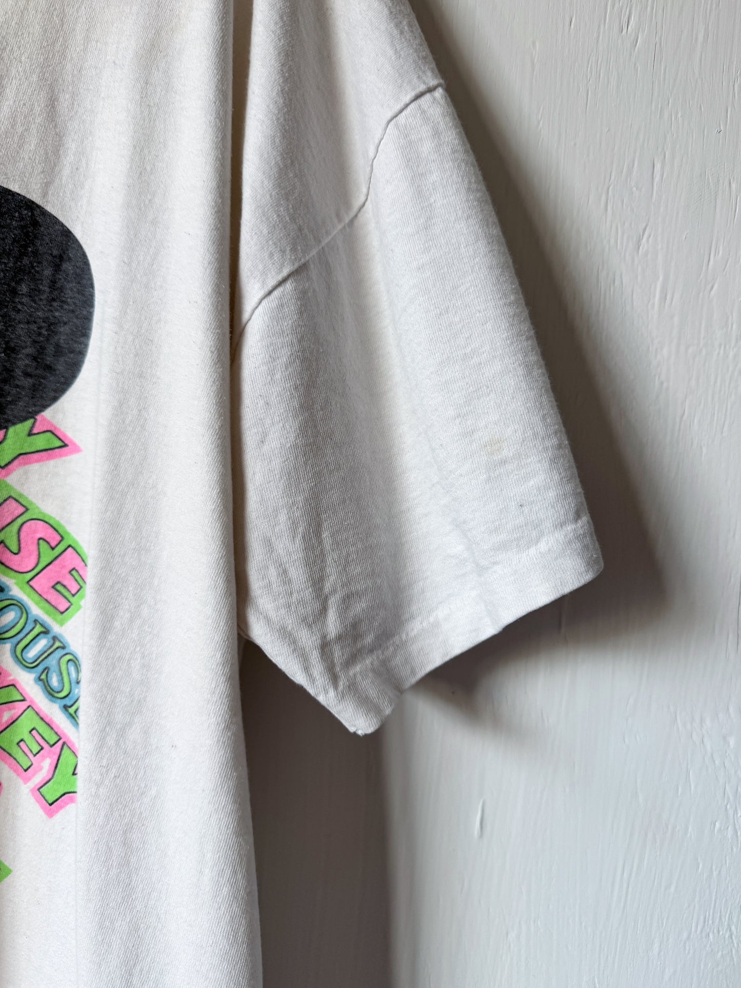 VINTAGE 80’s Rare Big Mickey Face Tee - 2X
