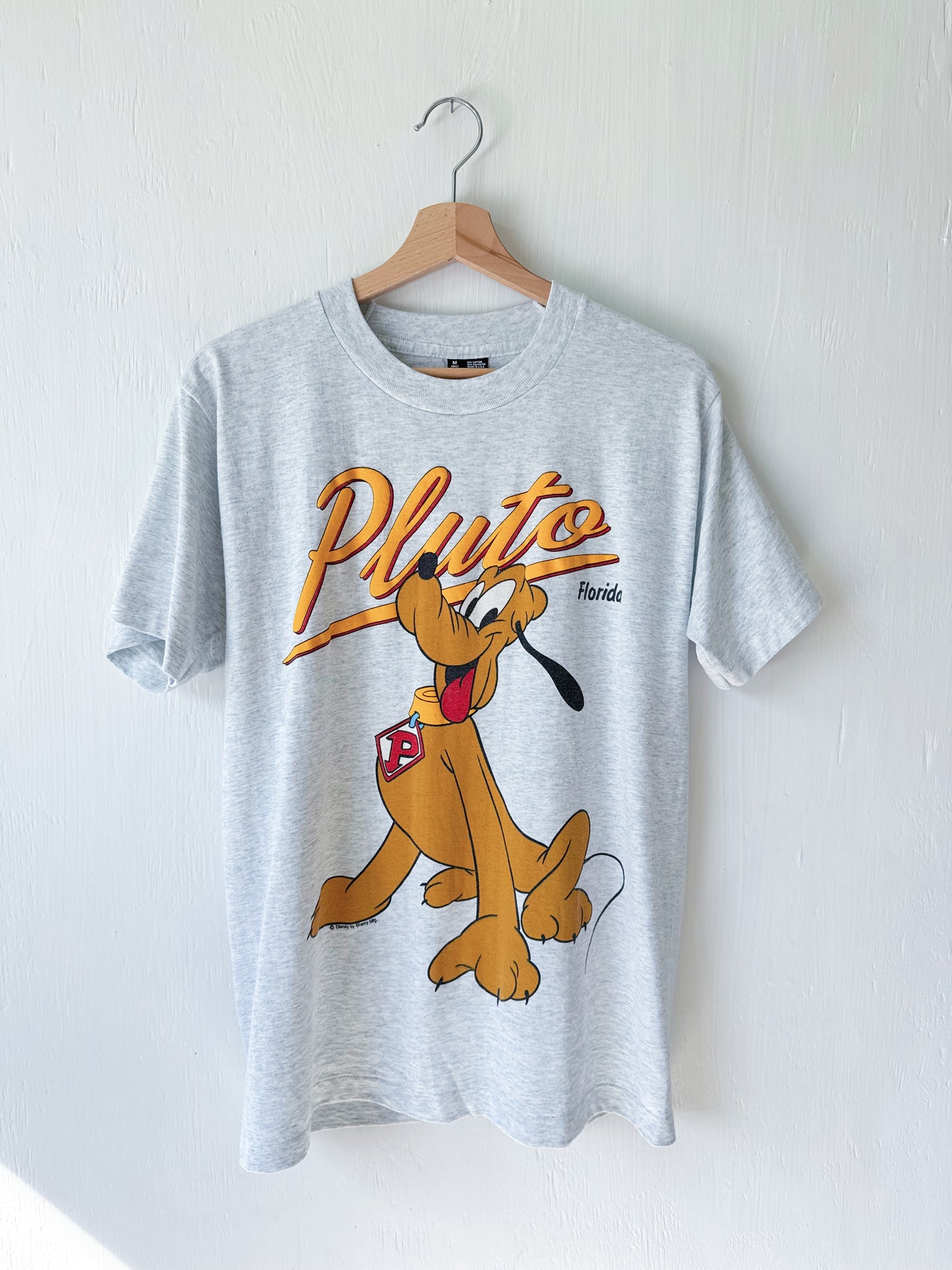 VINTAGE 90’s Front Back Pluto Tee - M