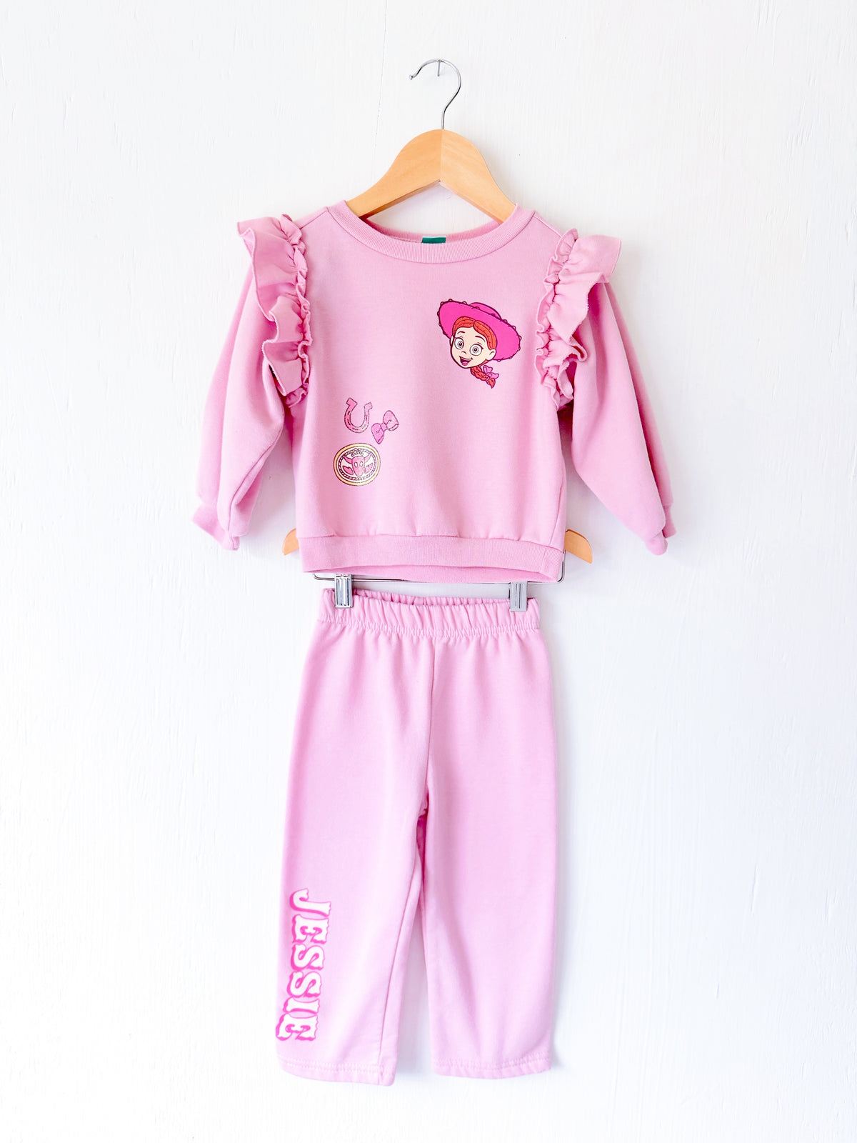 Jessie Ruffle Sweat Set - 24M
