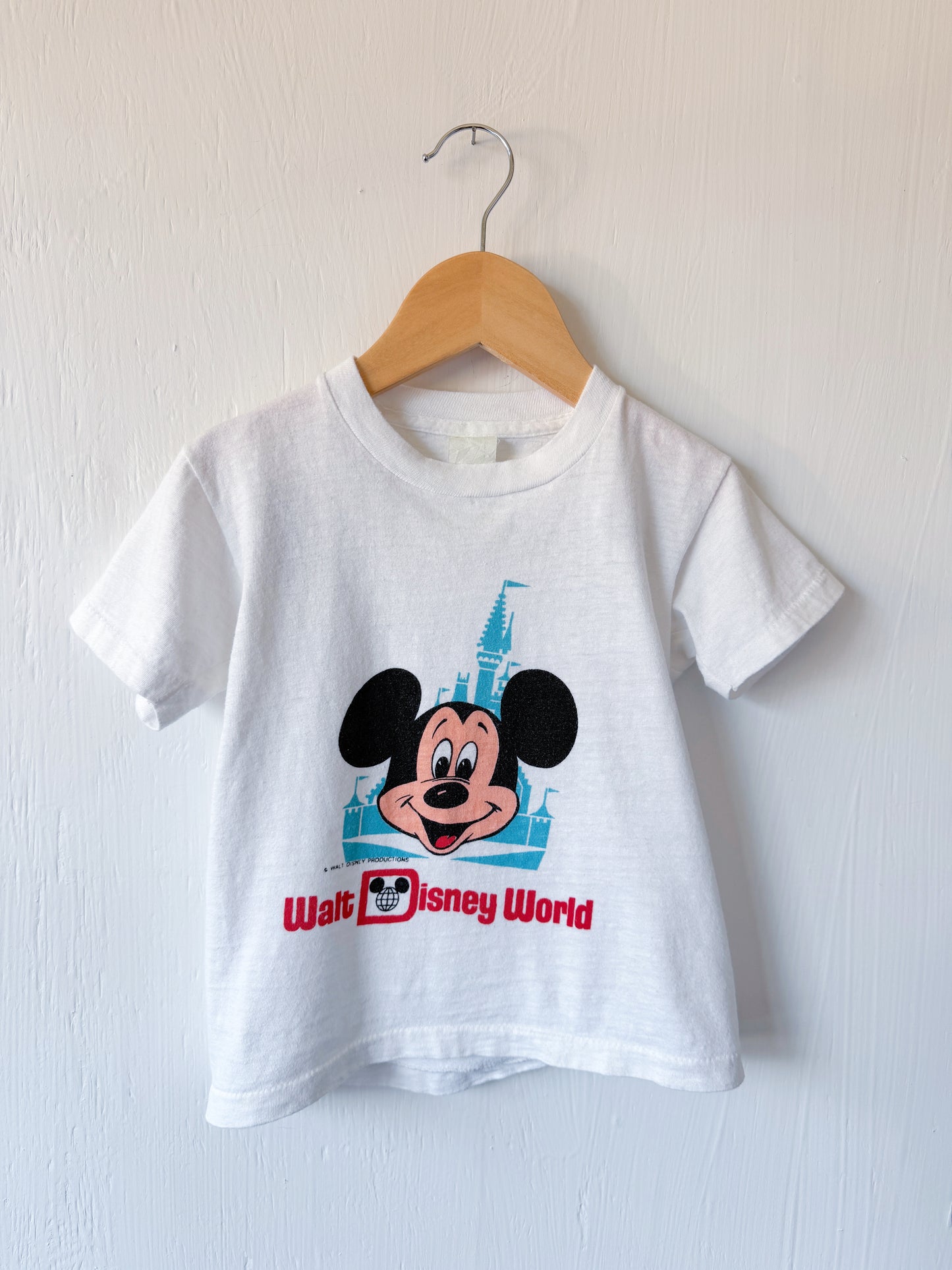 VINTAGE 70’s WDW Mickey Castle Tee - 4/6T