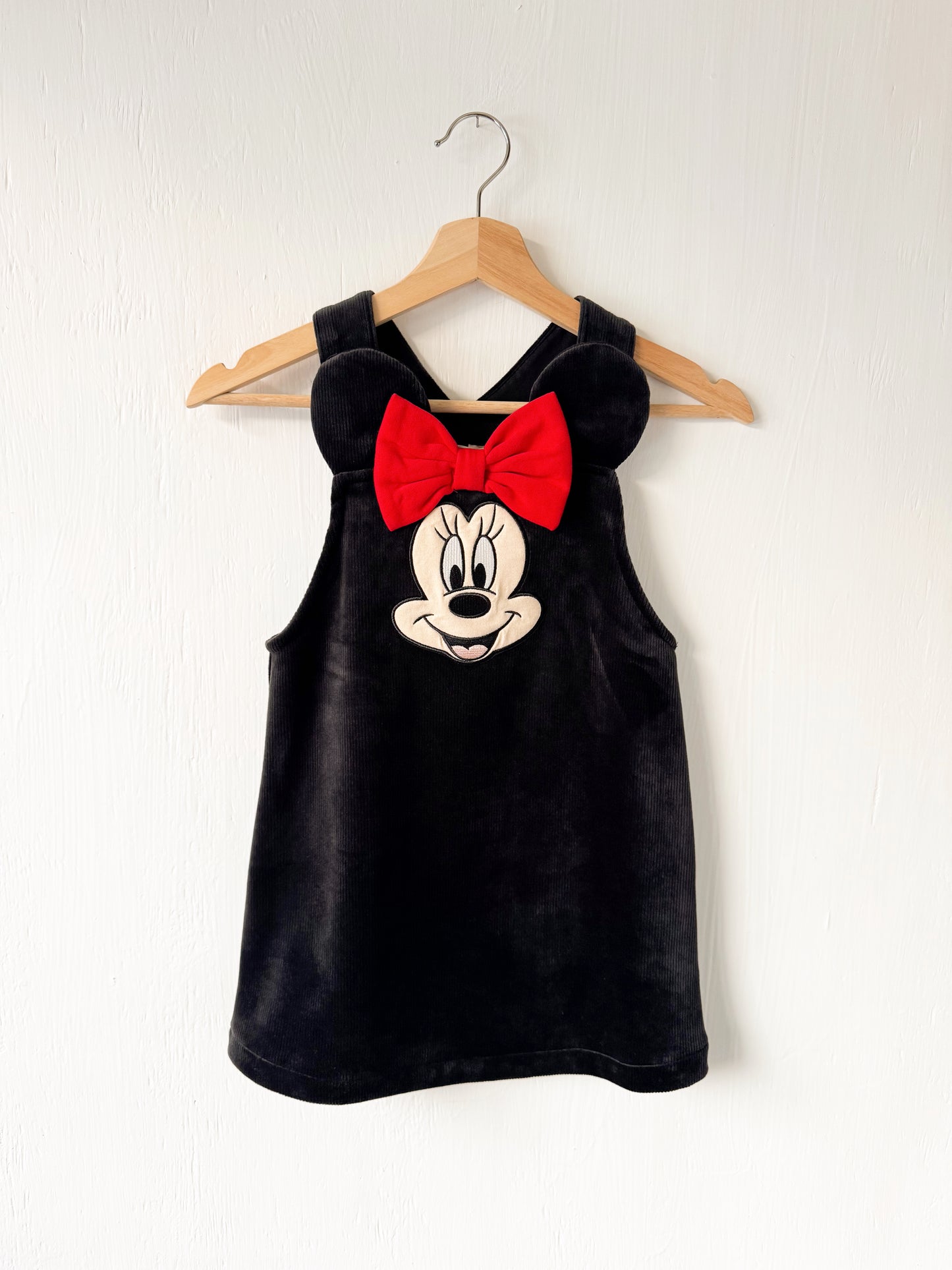 NEW H&M Minnie Velour Overall Dress - 5T/6