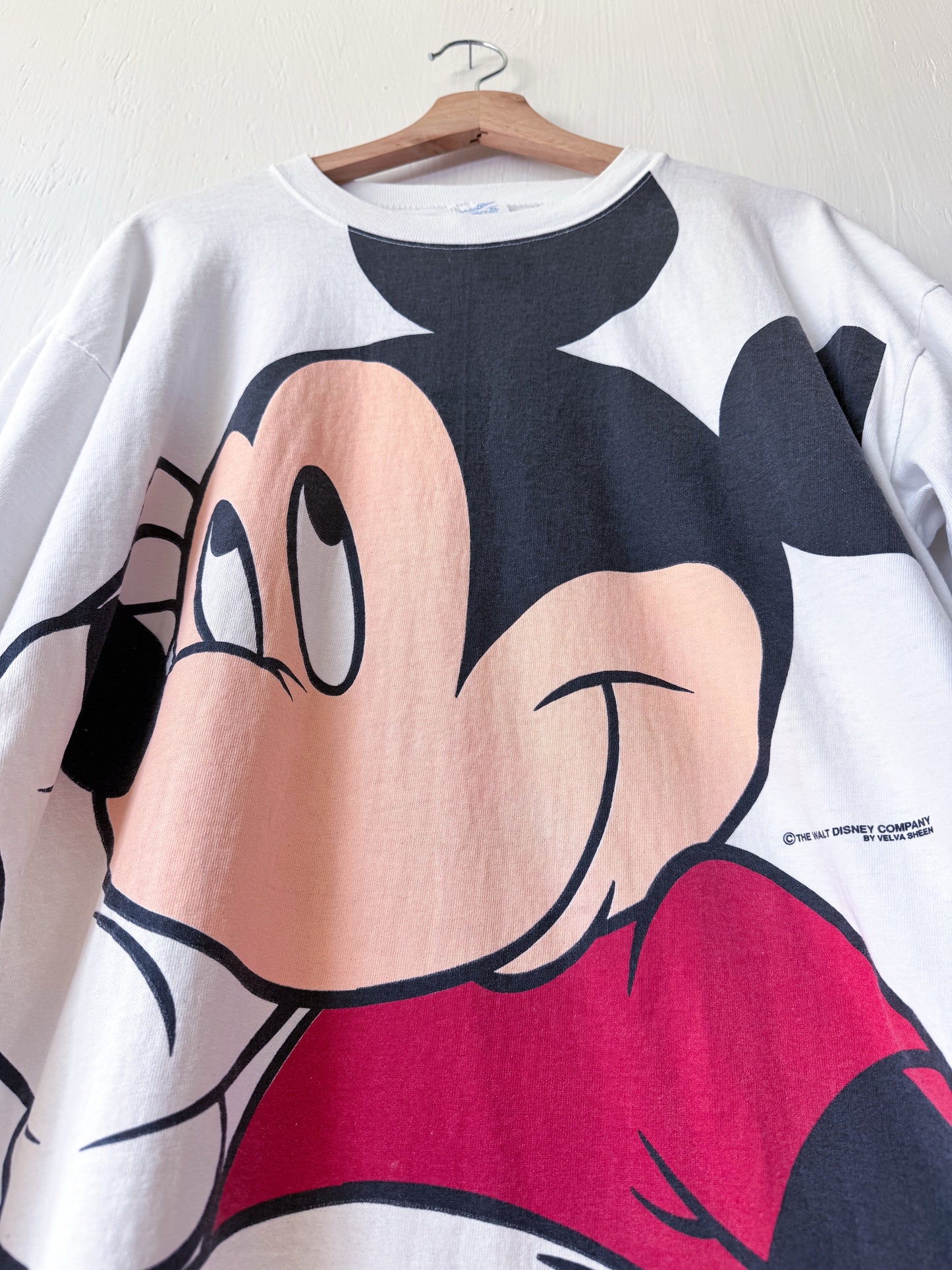 VINTAGE 90’s Big Face Mickey Tee - XL