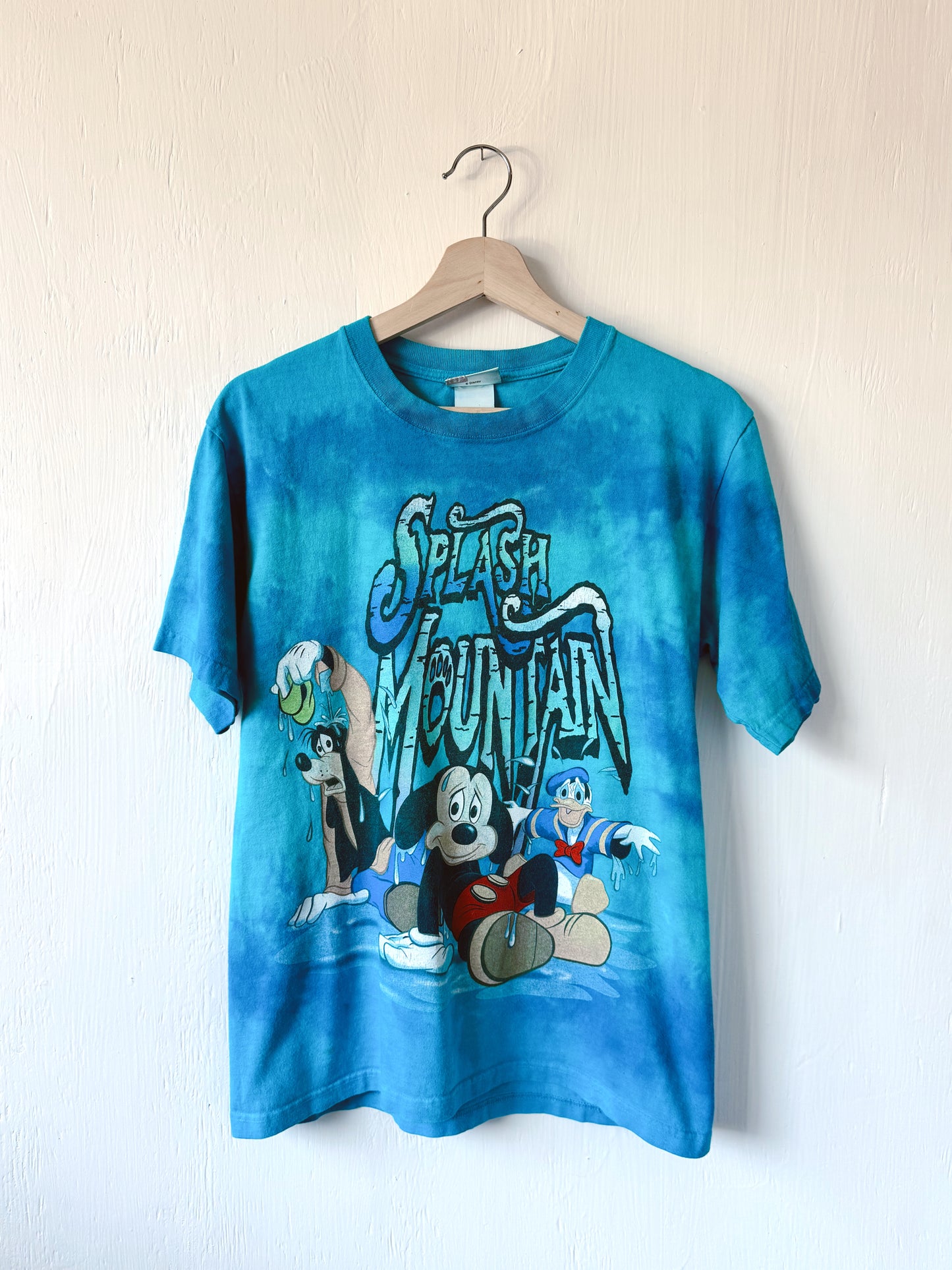 VINTAGE Splash Mountain Tie Dye Tee - S