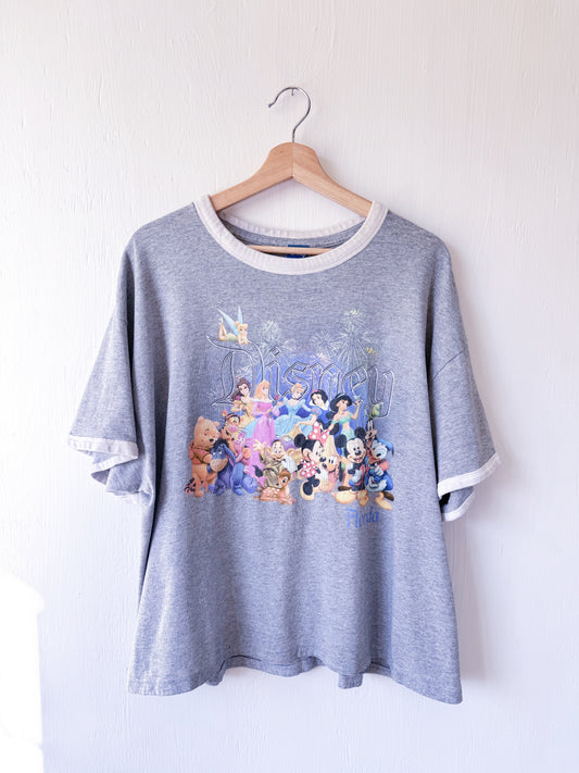 VINTAGE 00’s Disney Characters Ringer Tee - XL/1X