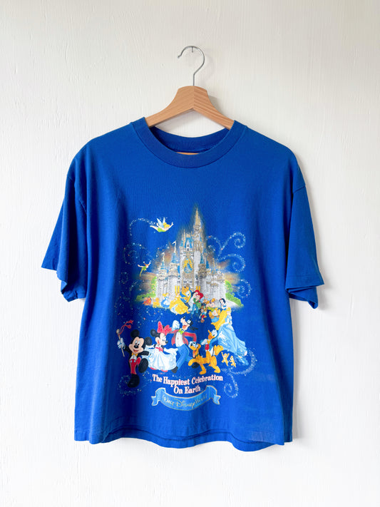 VINTAGE Happiest Celebration Castle Tee - L