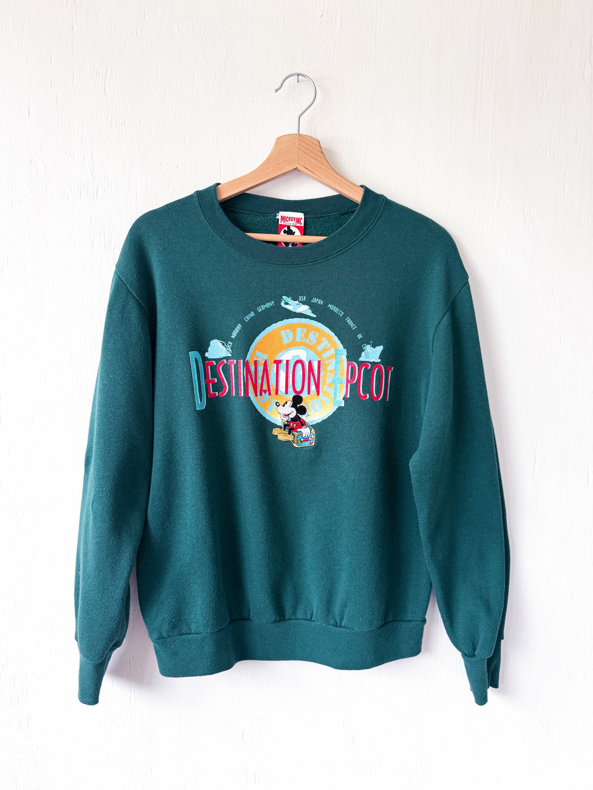 VINTAGE 90’s Destination EPCOT Mickey Crewneck - S/M