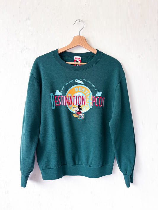VINTAGE 90’s Destination EPCOT Mickey Crewneck - S/M