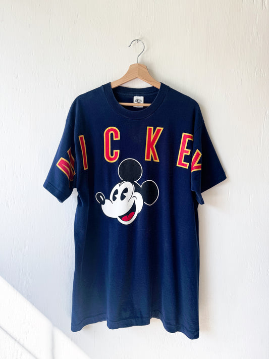 VINTAGE 90’s Mickey Spell Out Tee - OS