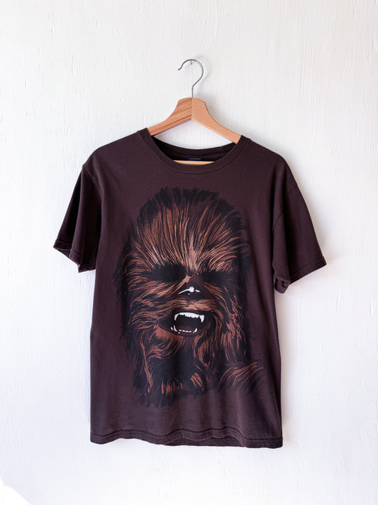 VINTAGE 00’s Star Wars Big Face Chewie Tee - M