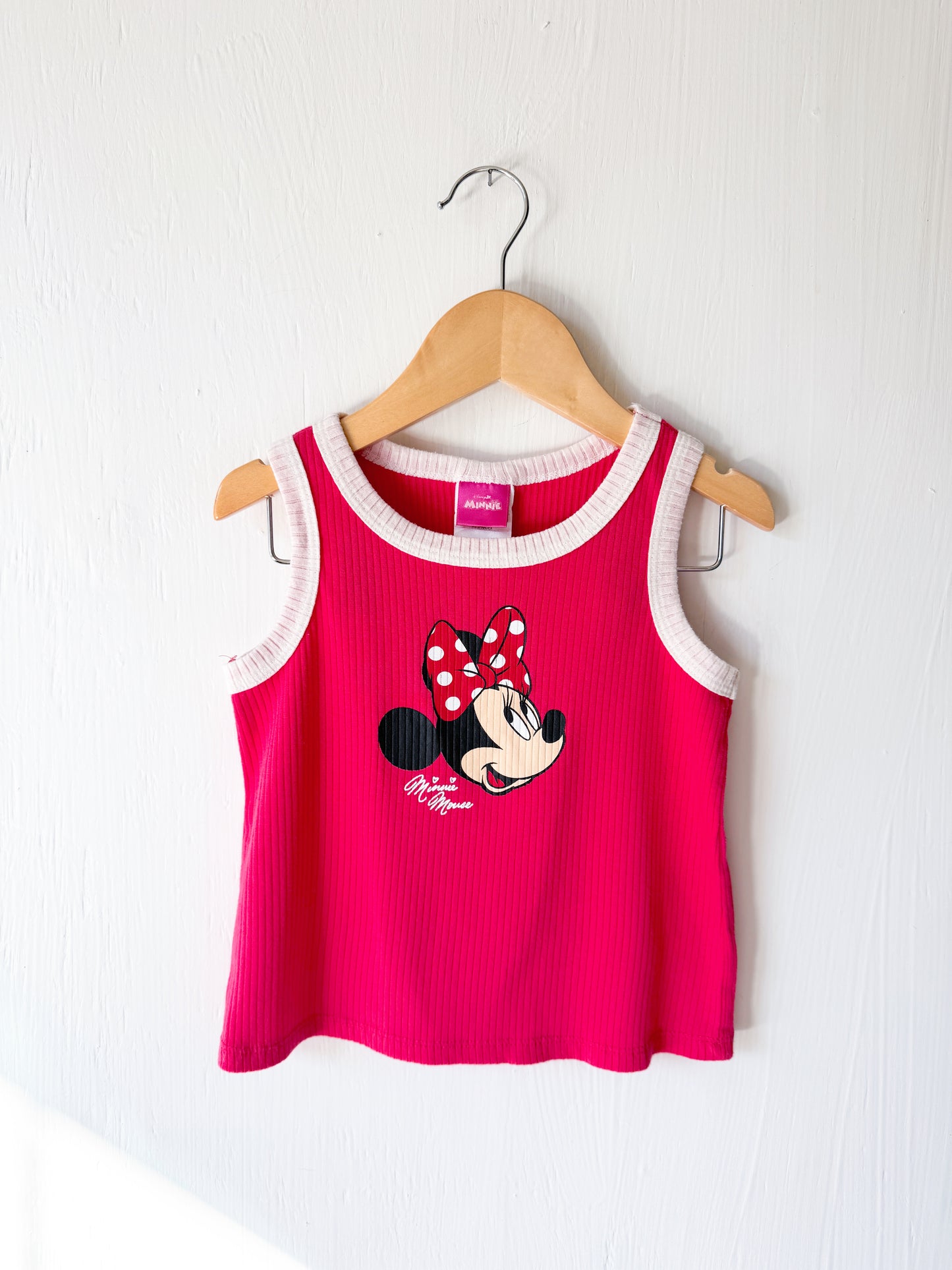 Minnie Mouse Ribbed Tank - 4T