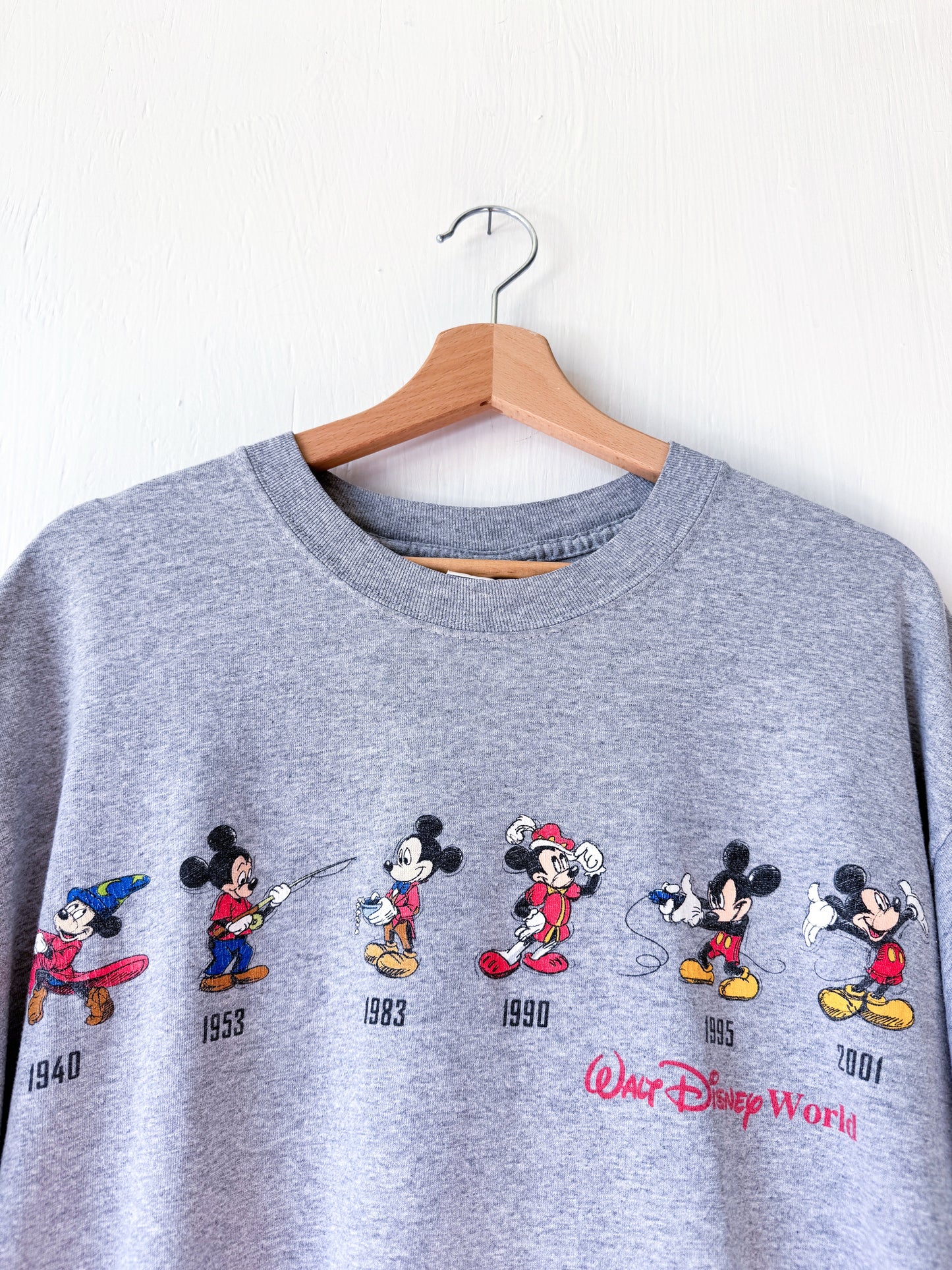 VINTAGE ‘01 Mickey Through The Years Tee - XL