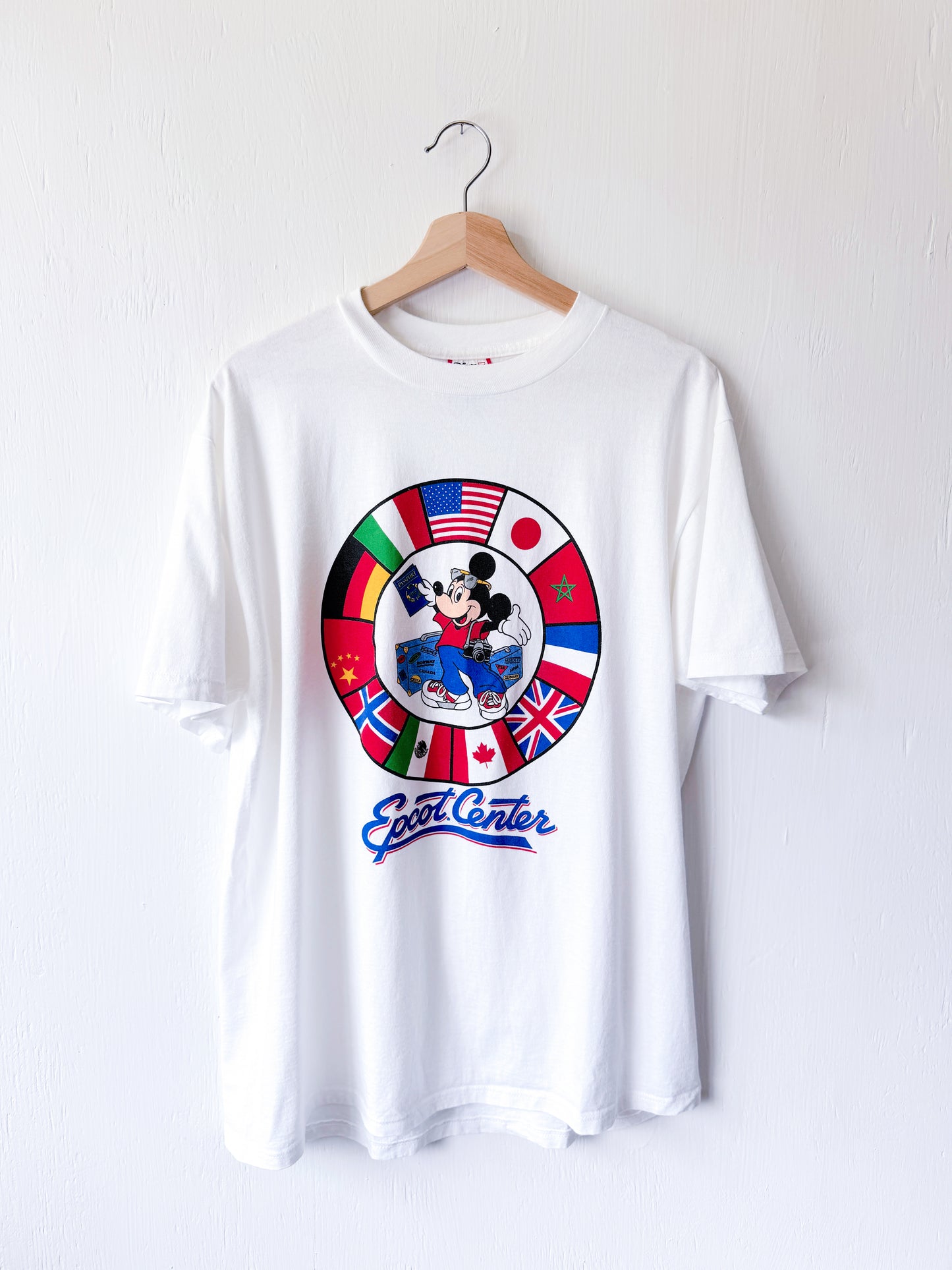VINTAGE 90’s Epcot Center Traveling Mickey Tee - XL