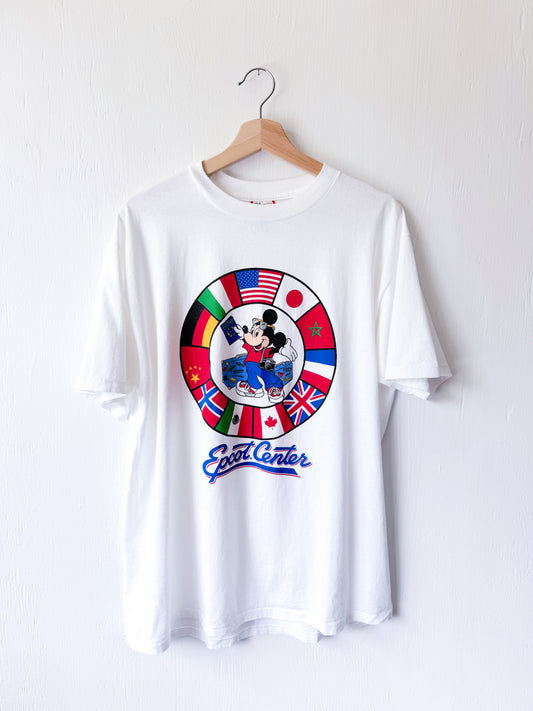 VINTAGE 90’s Epcot Center Traveling Mickey Tee - XL