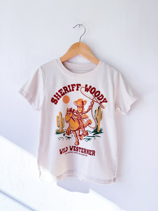 Toy Story Sheriff Woody Tee - YXS