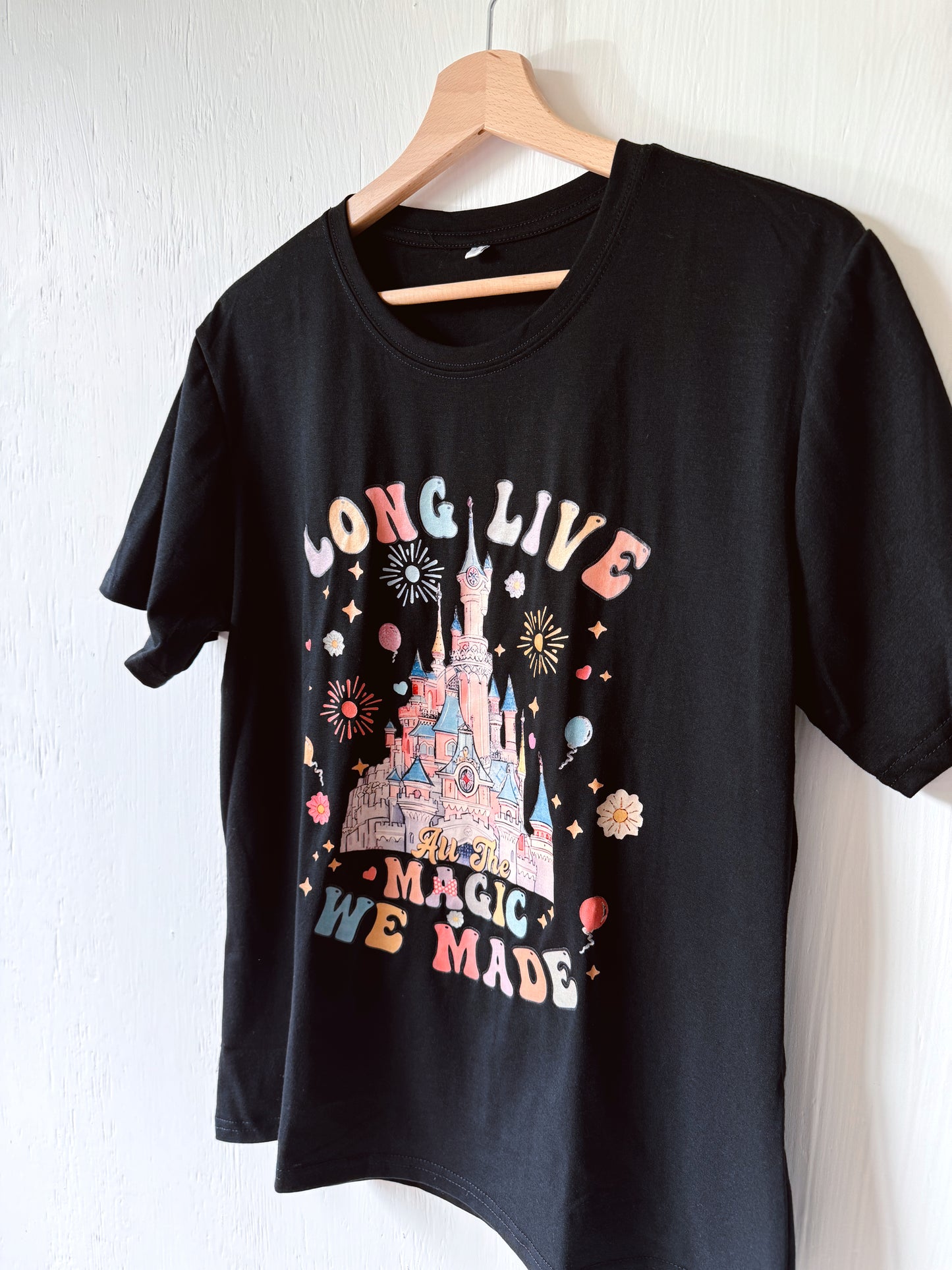 Black Long Live The Magic Tee - L