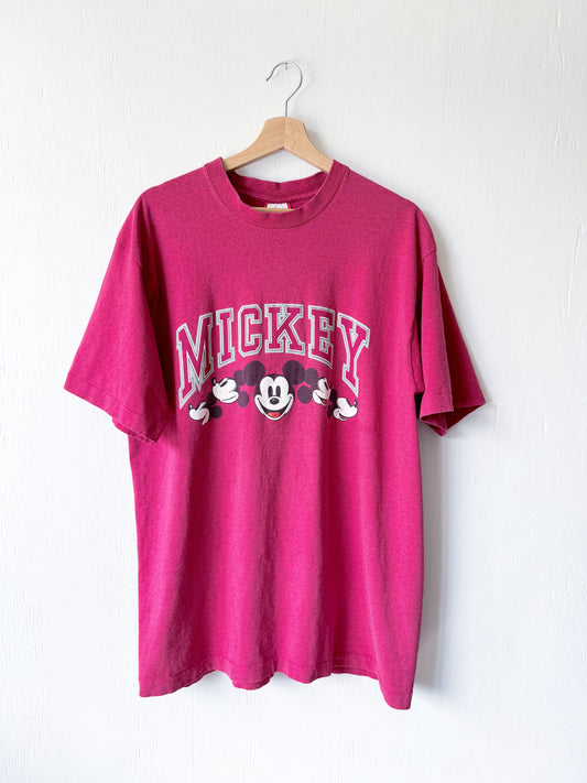 VINTAGE 90’s Mini Stripe Classic Mickey Tee - L/XL