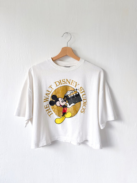 VINTAGE 90’s Walt Disney Studios Cropped Tee - XL