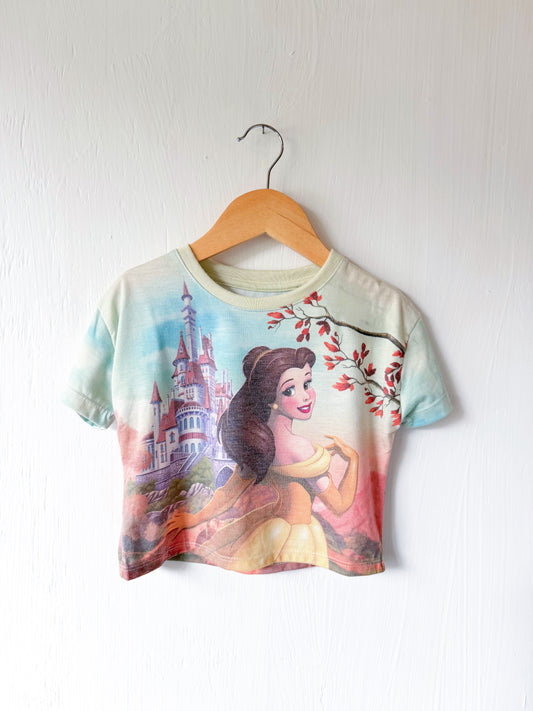 Belle + Castle Watercolor Top - 2T (oversized)
