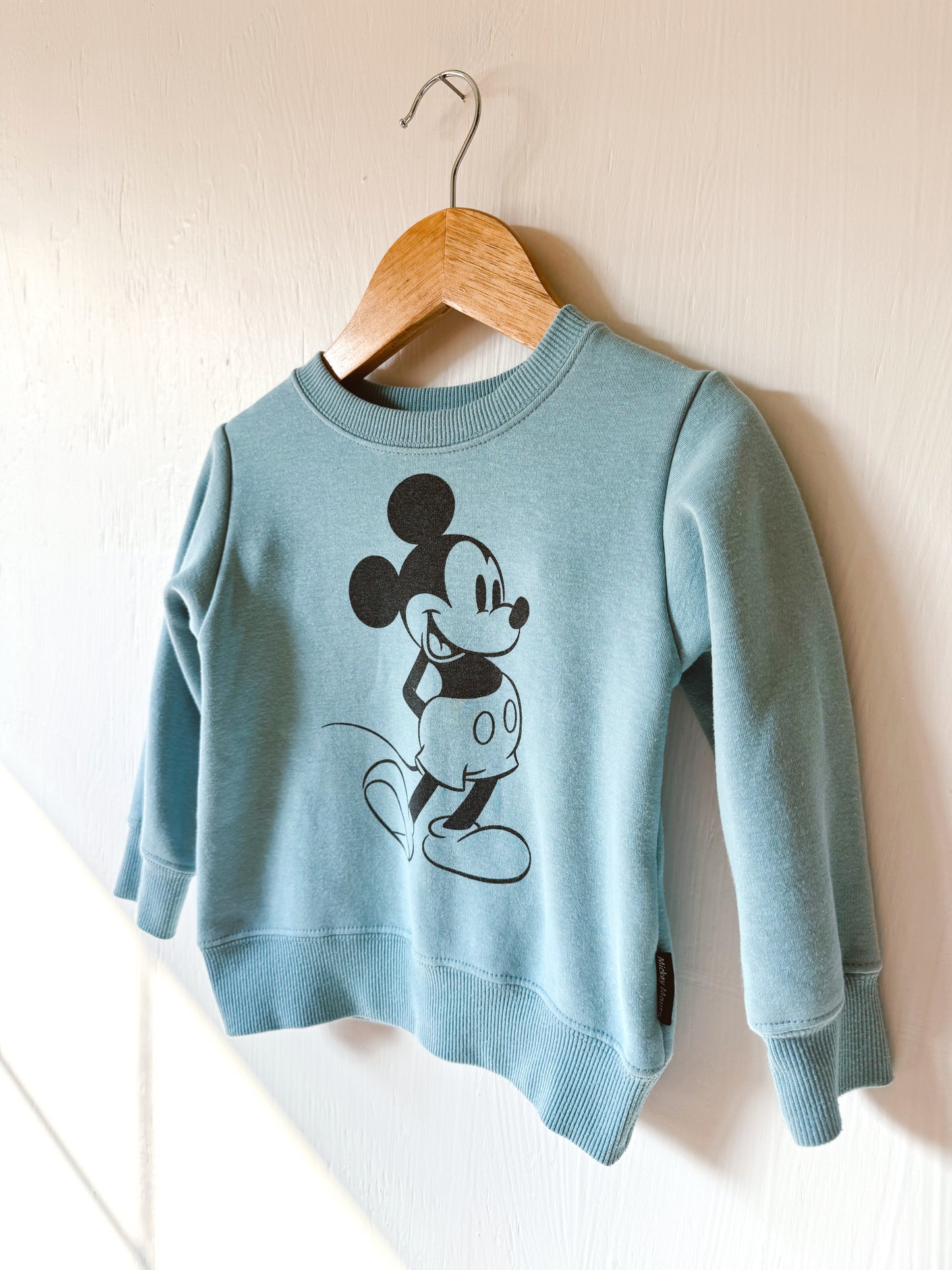 Baby Blue Classic Mickey Sweatshirt - 24M