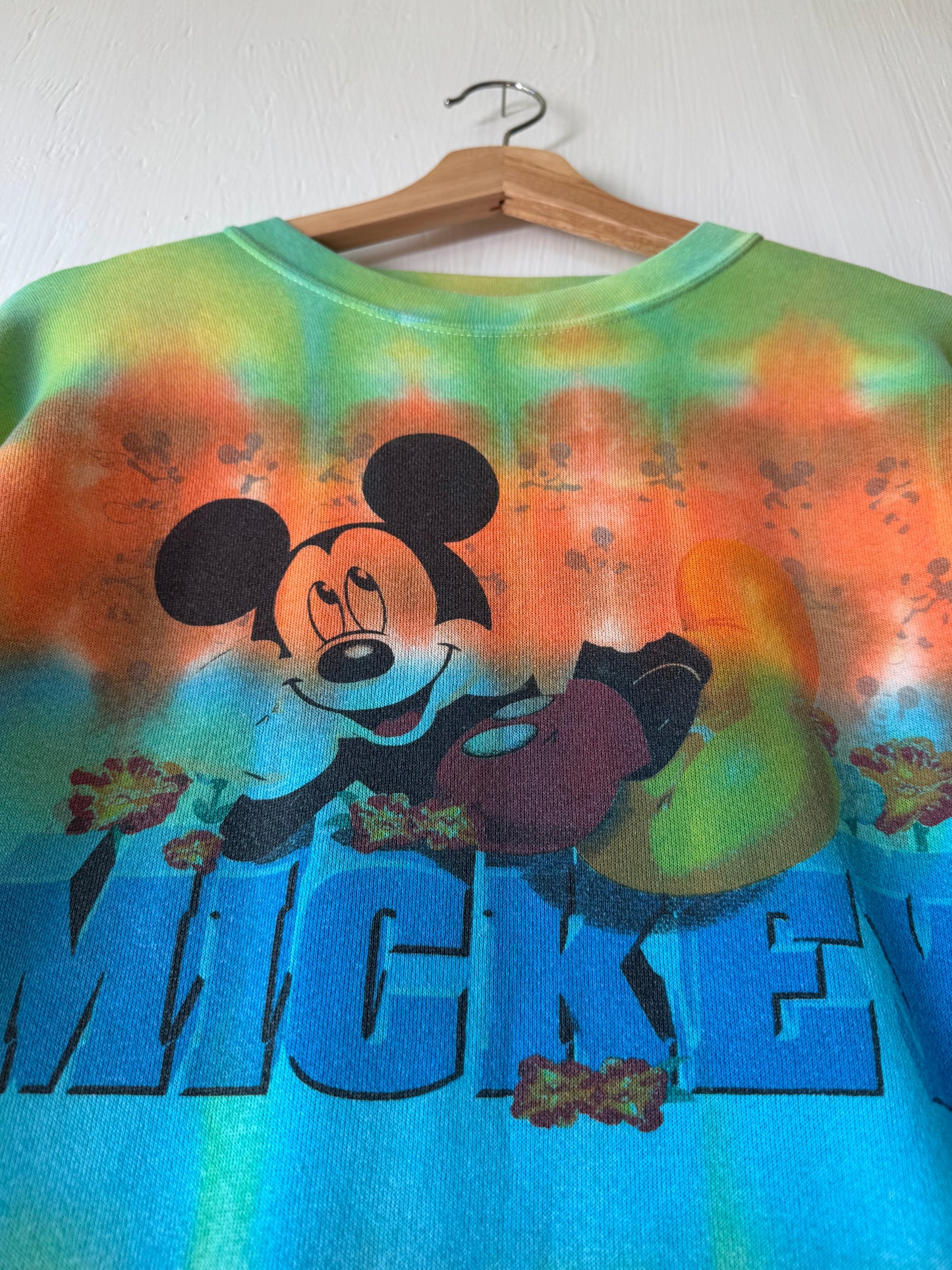 VINTAGE 90’s Mickey Tie Dye Crewneck - L/XL