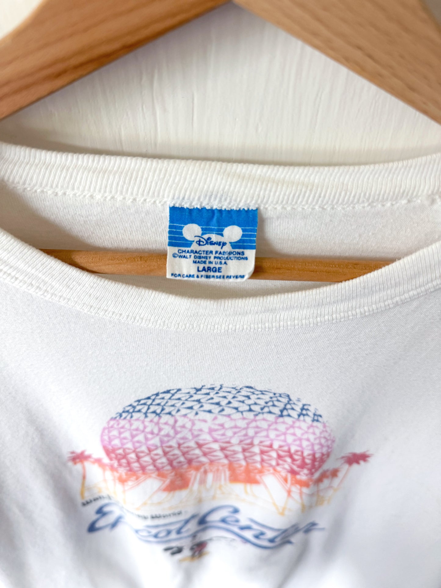 VINTAGE 80’s WDW Epcot Tee - L
