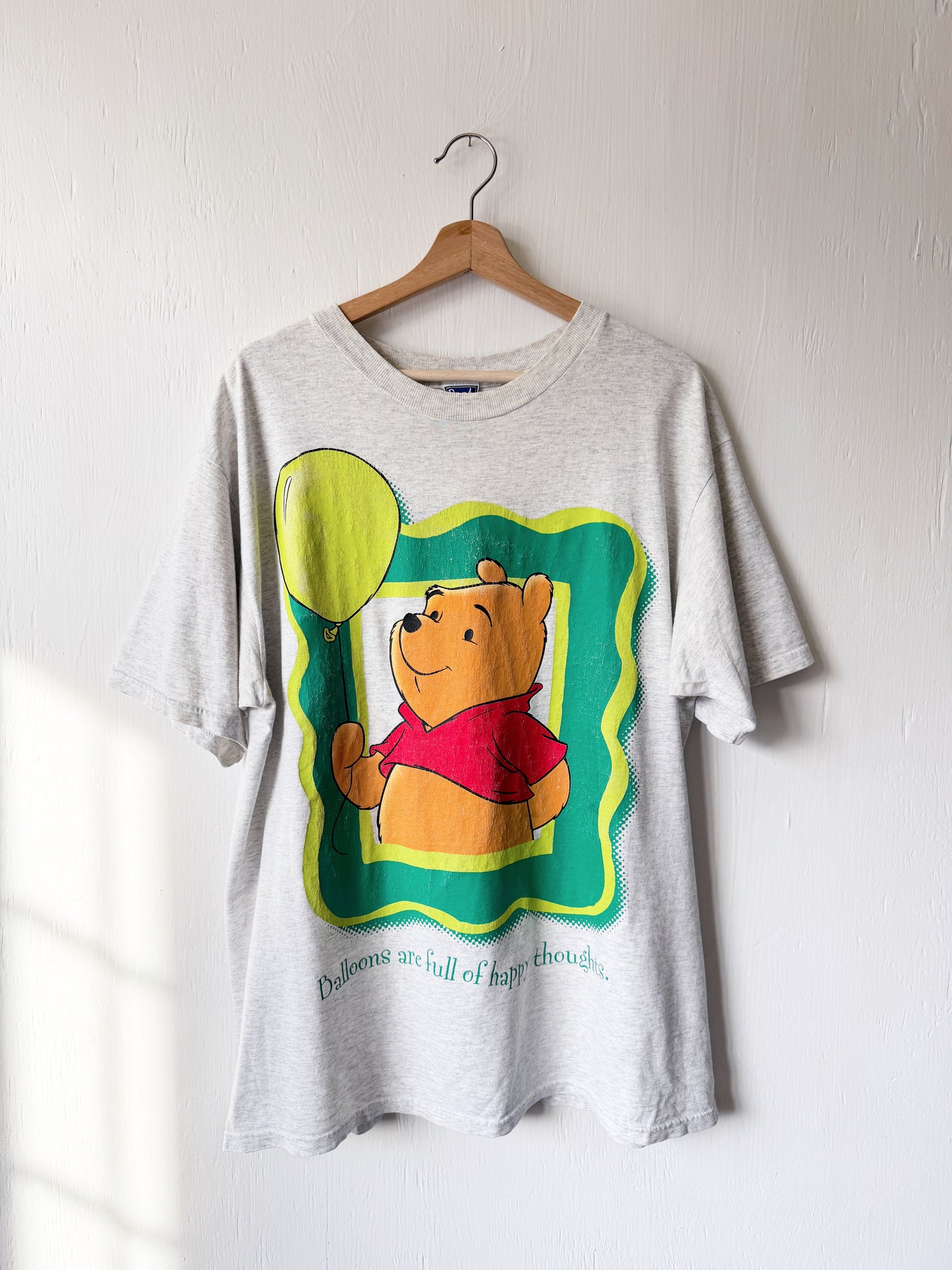 VINTAGE Rare 90’s Pooh Balloon Frame Tee - XL