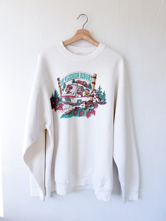 VINTAGE 90's Fort Wilderness Front / Back Crewneck - XL