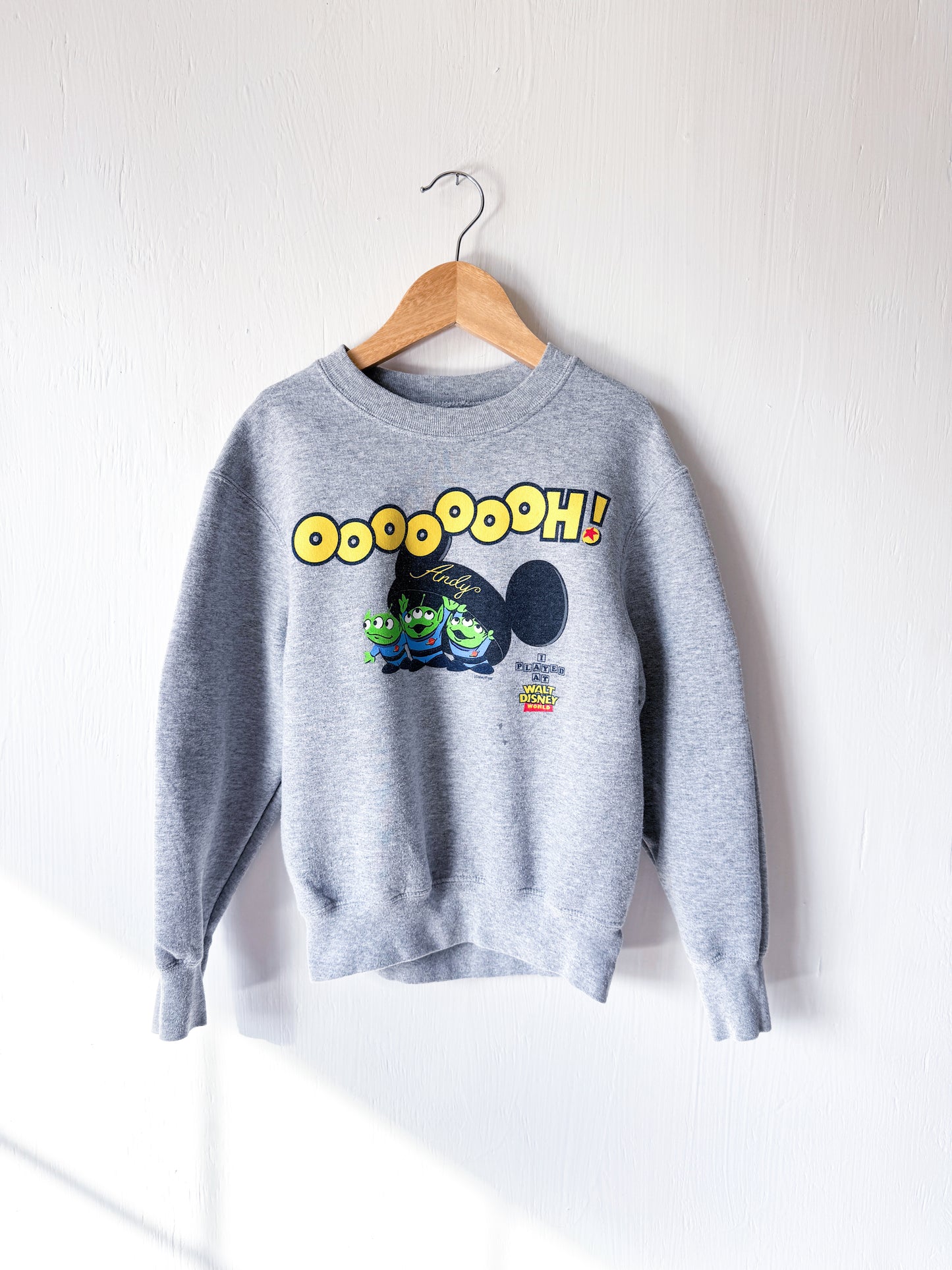 Disney Parks Toy Story Mickey Ears Crewneck - YS