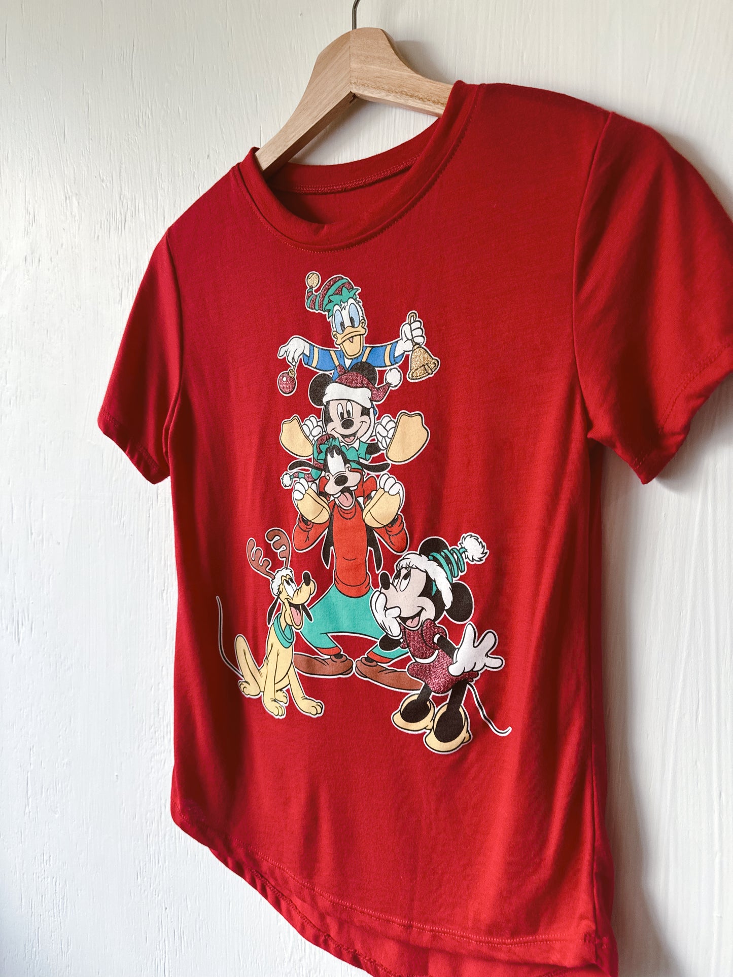 Fab Five Festive Glitter Tee - YXL