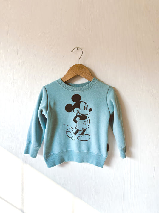 Baby Blue Classic Mickey Sweatshirt - 24M