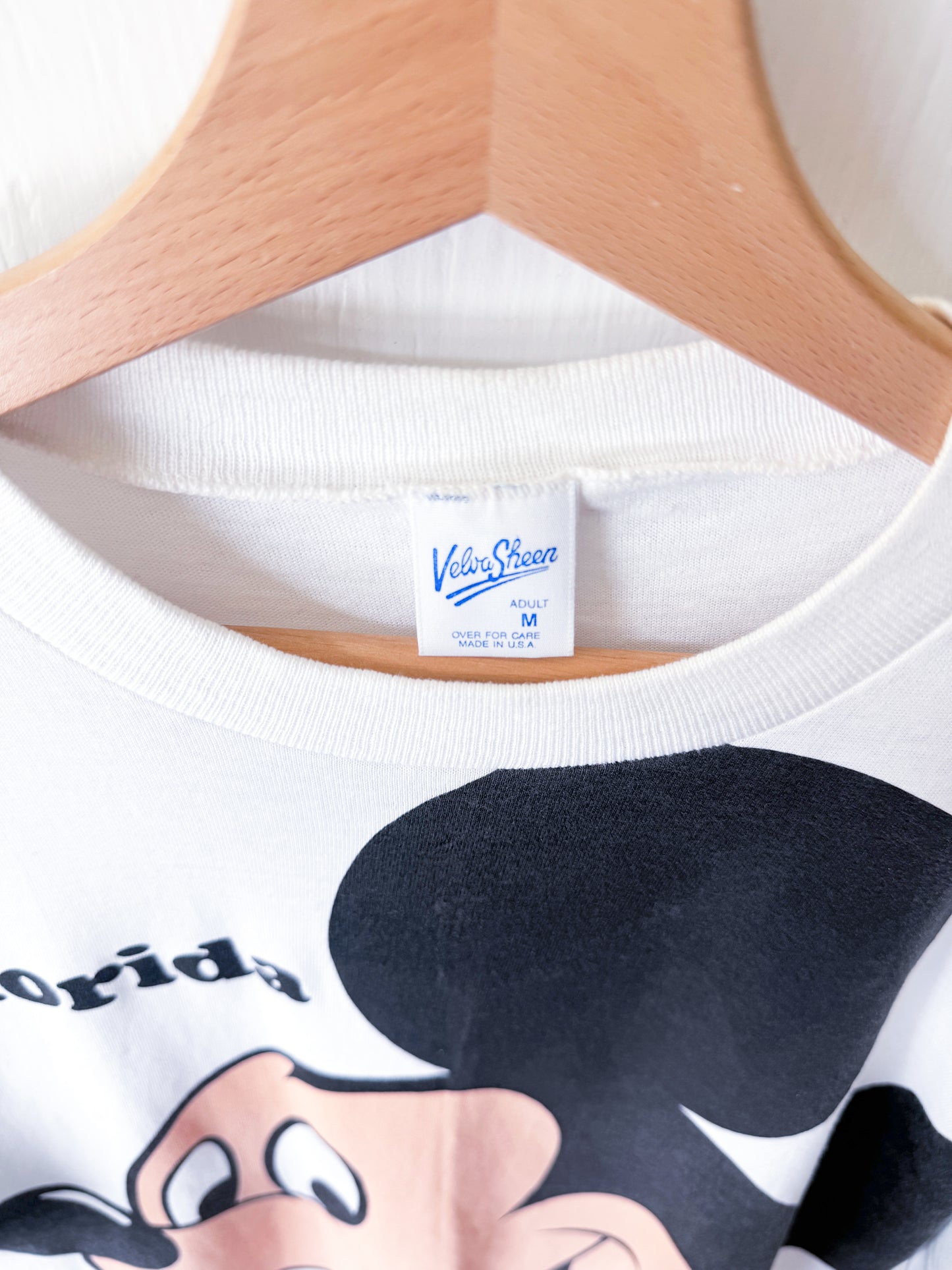 VINTAGE 90’s Big Face Single Stitch Mickey Tee - M