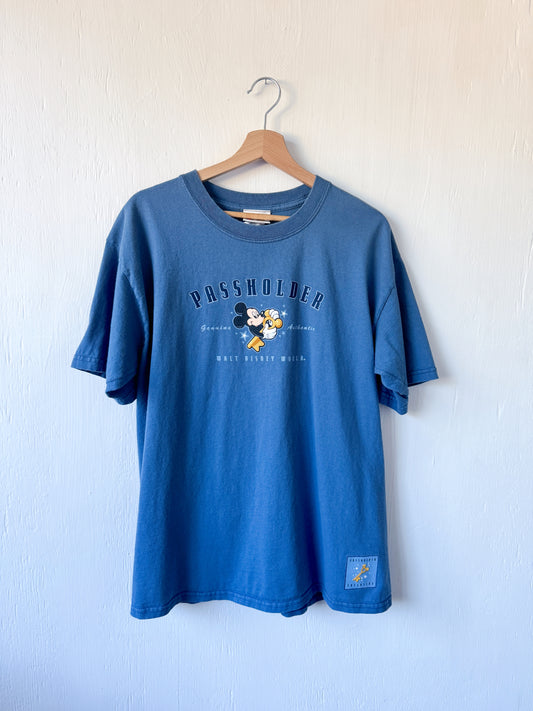 VINTAGE WDW Passholder Mickey Key Tee - L