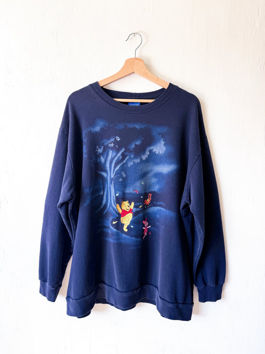 VINTAGE 90’s Fall Leaves Pooh Crewneck - 2X