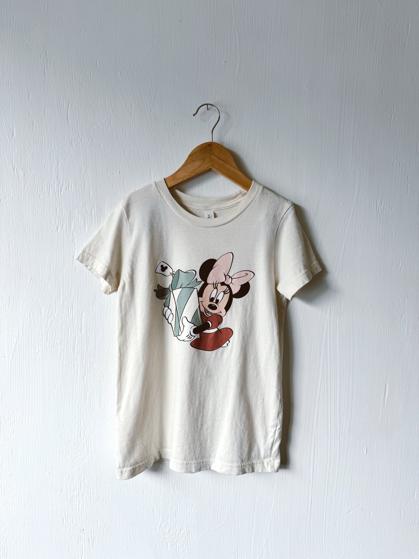 Minnie Neutral Holiday Tee - YS (6/8)