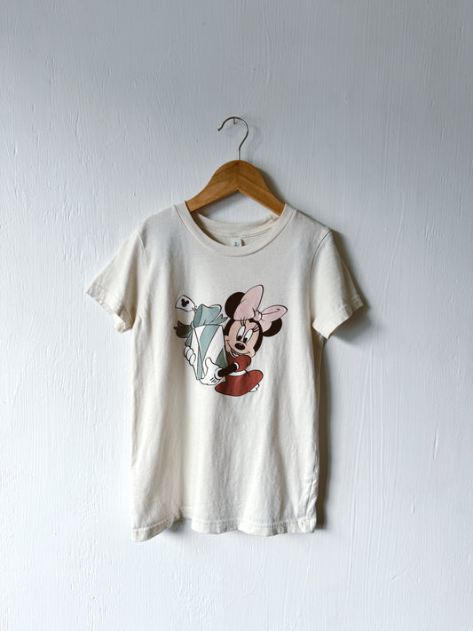 Minnie Neutral Holiday Tee - YS (6/8)