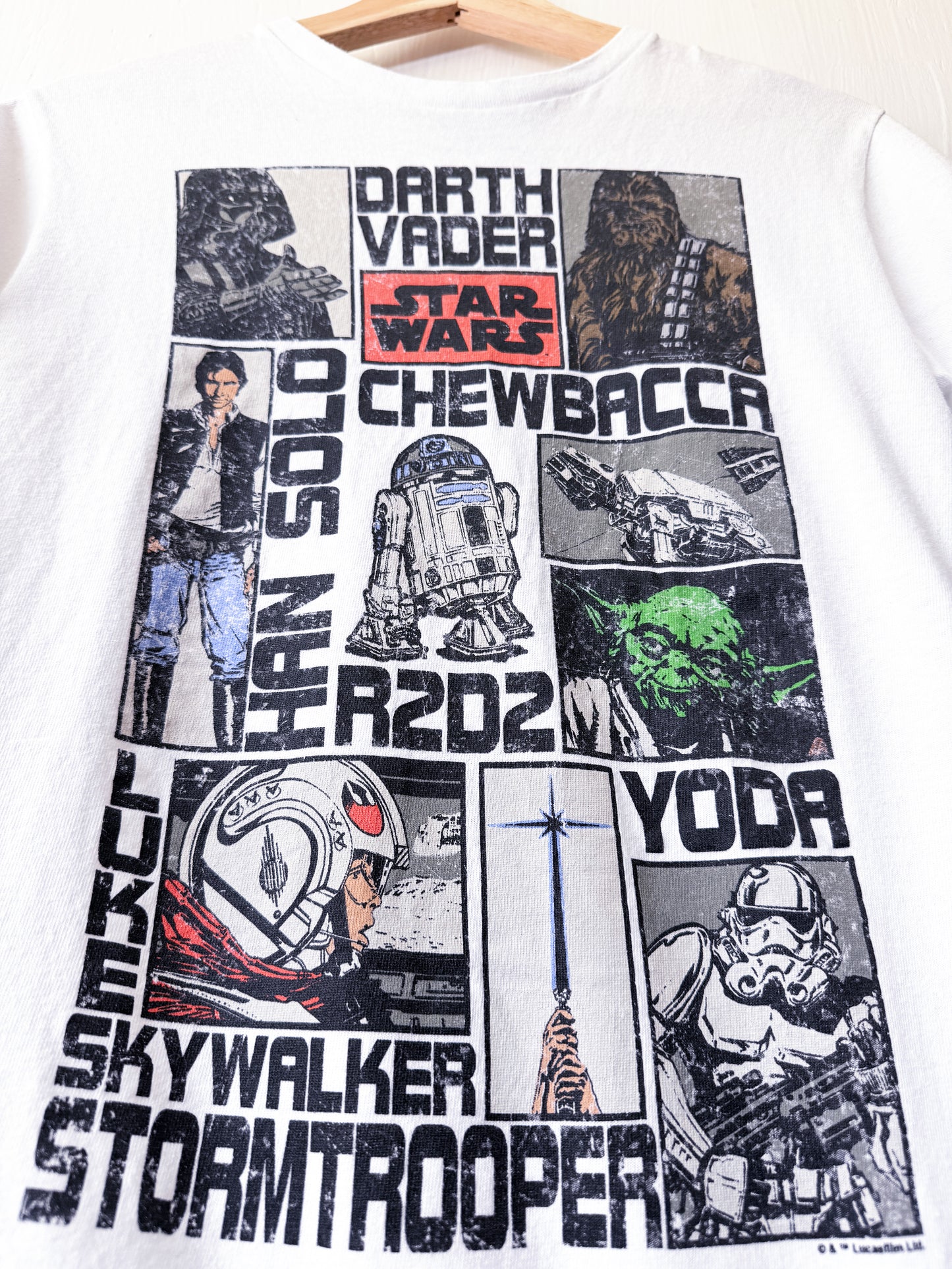 Retro Star Wars Characters Tee - YXL