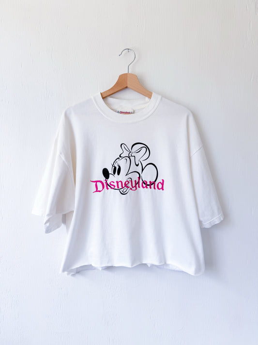 VINTAGE 00’s Embroidered Minnie Disneyland Tee - XL