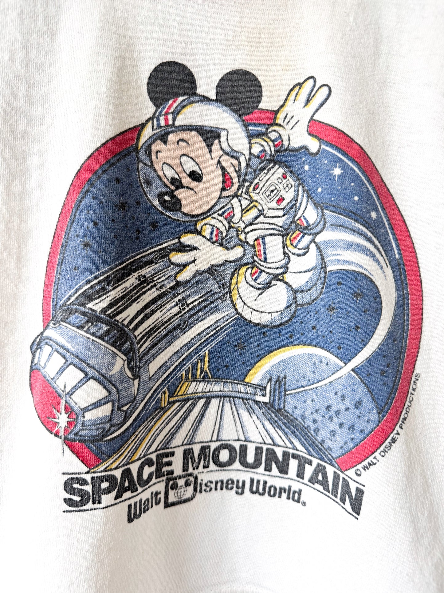 VINTAGE 1975 Rare Space Mountain Promo Tee - YS (3-5T)