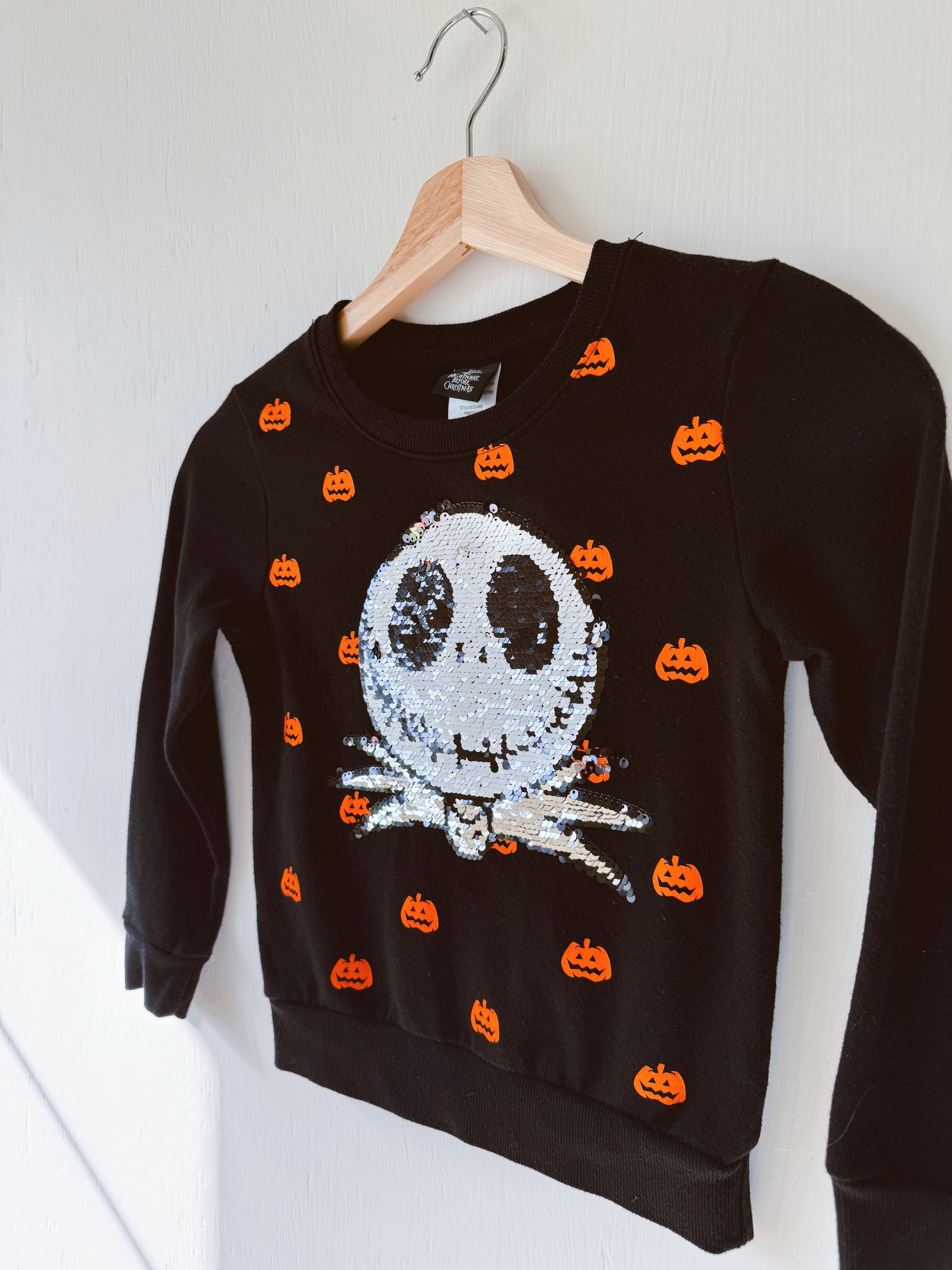 Jack Skellington Sequin Sweatshirt - 6/6X