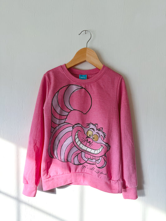 Pink Cheshire Cat Crewneck - 7/8