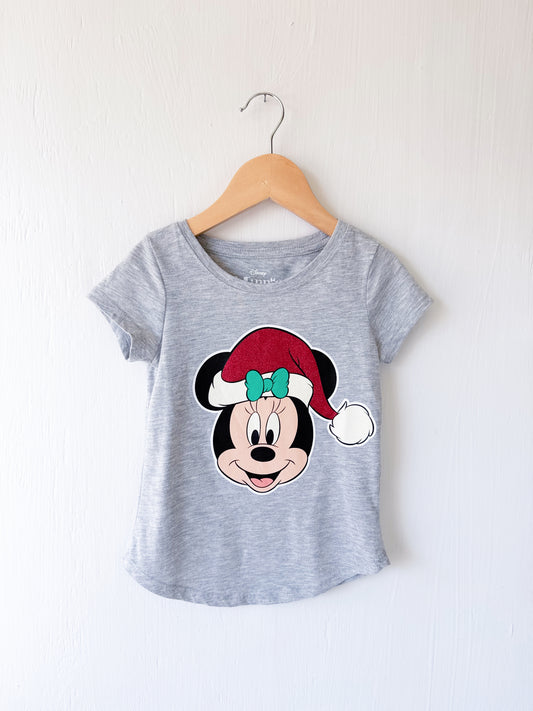 Sparkly Holiday Minnie Tee - YXS
