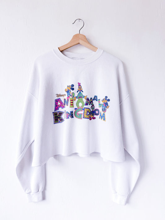 VINTAGE 90’s Animal Kingdom Cropped Crewneck - 2X